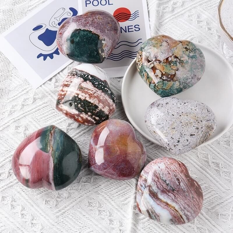 Heart Ocean Jasper Large Stone
