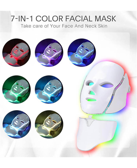 1- 7 color Led Light Therapy Mask Skin Care Led Face Mask at Home (7)