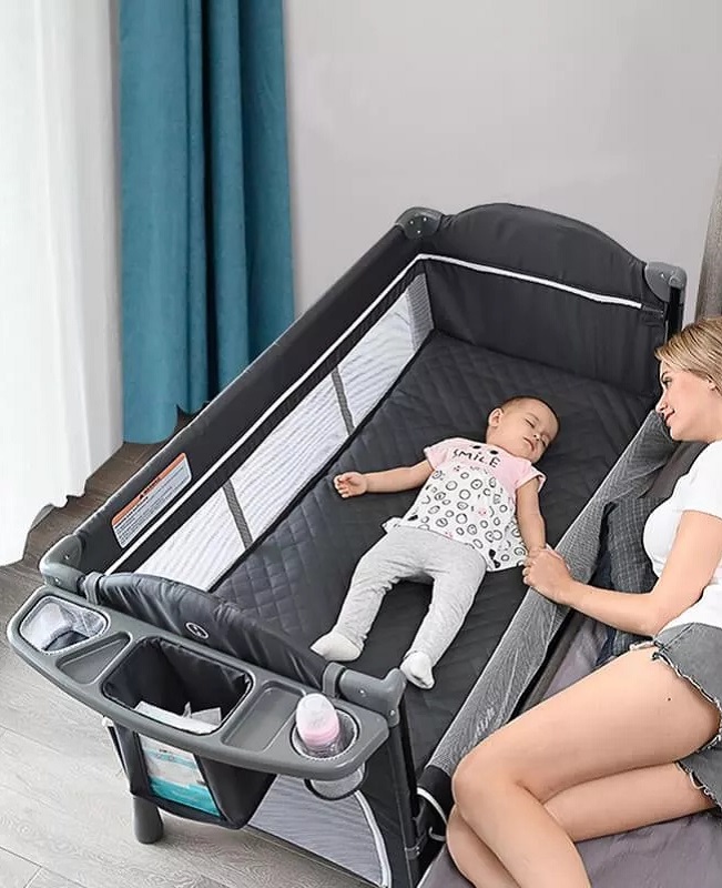 Co sleeper attach under mattress top