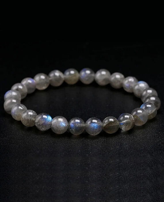 5A High Quality Labradorite Stone Bead Bracelet (1)