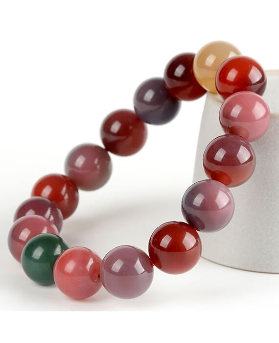 Agate Bracelet Colorful Crystal Jewelry-3