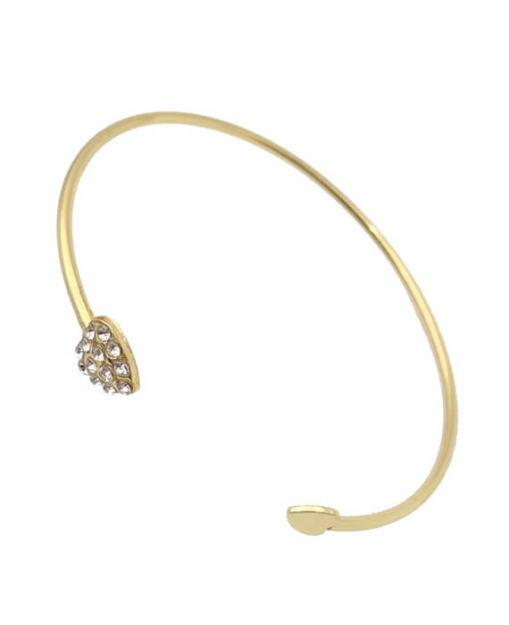 Heart-shaped Gold-plated Love Bracelet Opening Bracelet-5