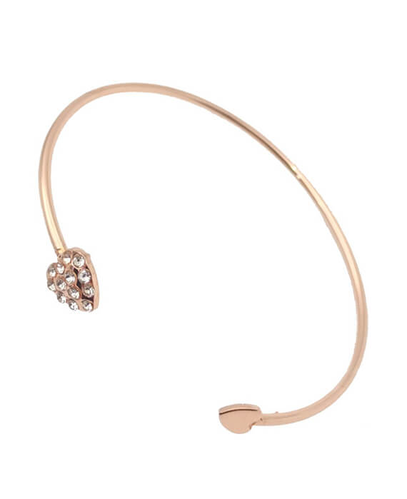 Heart-shaped Gold-plated Love Bracelet Opening Bracelet-7