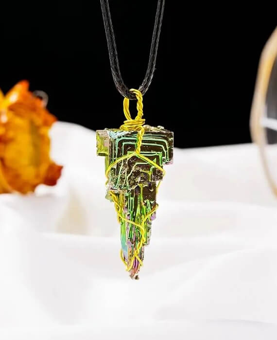 Quartz Stone Bismuth Ore Pendant Crystal 2.webp