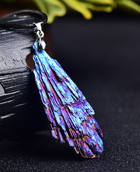 Rainbow Tourmaline Cluster Necklace 5