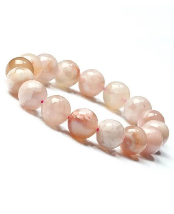 Sakura Flower Agate Beads Bracelet 2