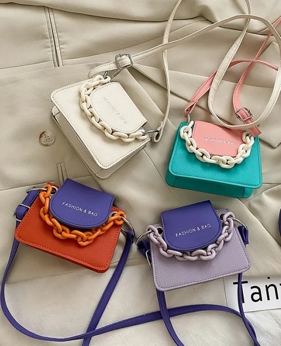 Splice color Cute Crossbody Bags For Girls 4