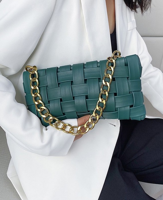 Woven Shoulder Bag Handbag Underarm Bag 2