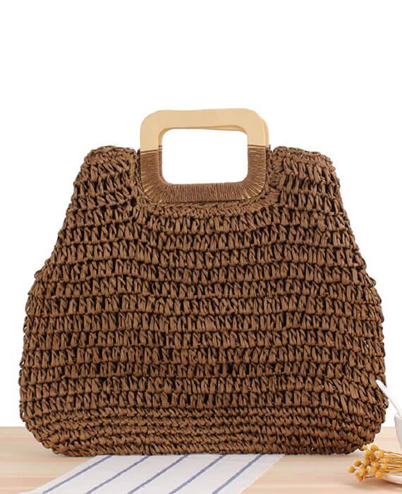 large straw handbag summer tote bag-1