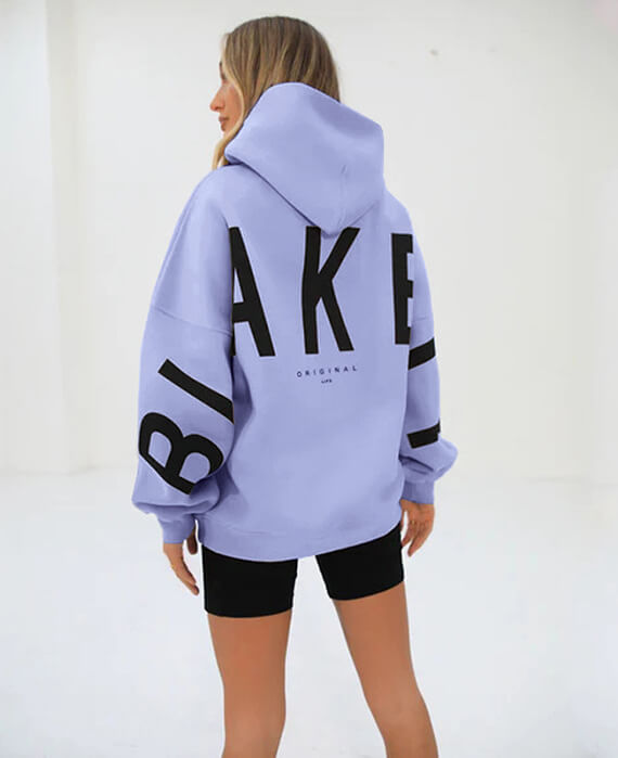 women’s hoodie letters printed pullover-2