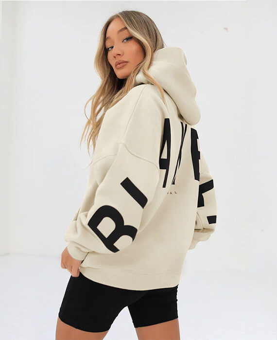 women’s hoodie letters printed pullover-4