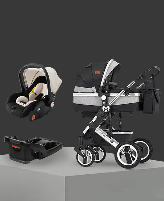 TPFLiving combination stroller 3in1 set - model 2 fabric