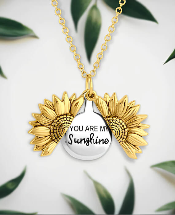 Double Choker Sunflower Necklace Bulk 2