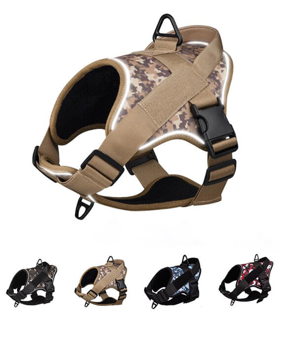 Camouflage No Pull Dog Harness Reflective Training Harness 1