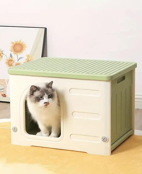 Easy Clean Cat Cave For Indoor Pet House 3