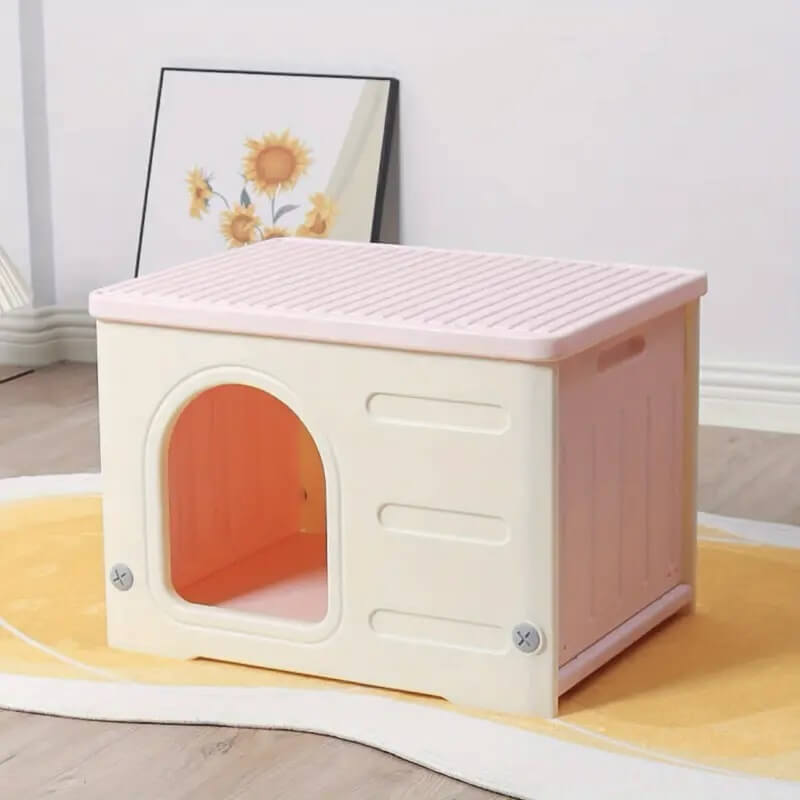 Easy-Clean Cat Cave For Indoor Pet House -4