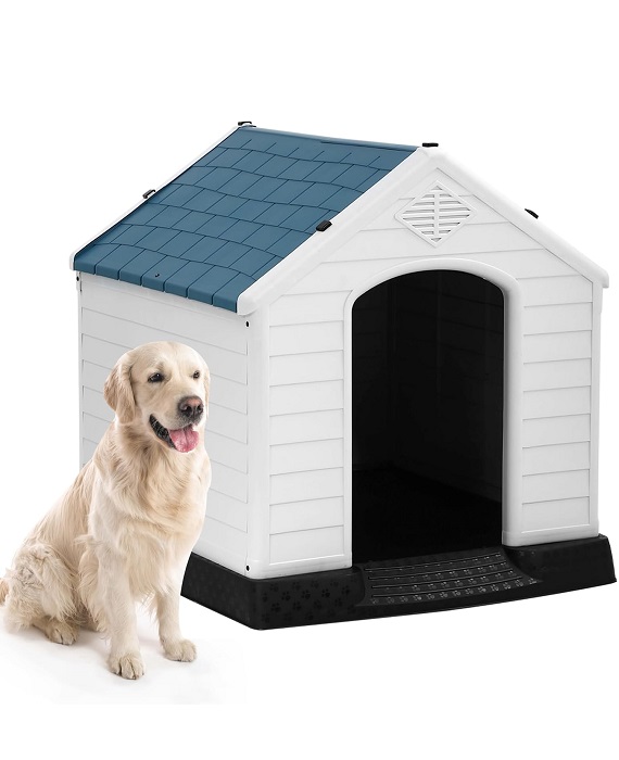Large plastic dog house top