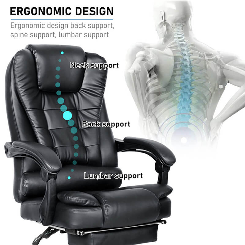 Ergonomic Executive Office Chair Leather Working Chair 10