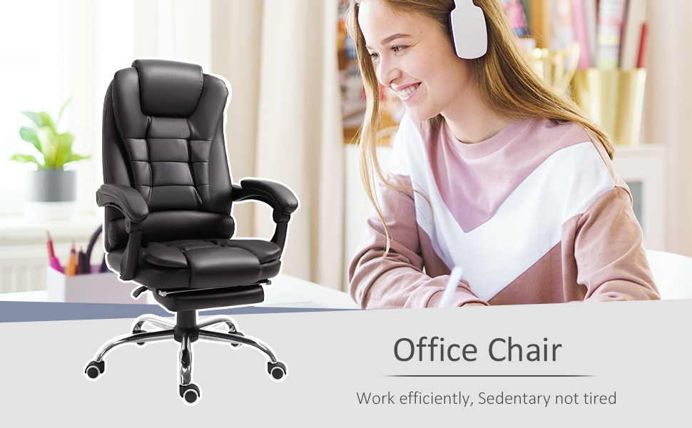 Ergonomic Executive Office Chair Leather Working Chair 2