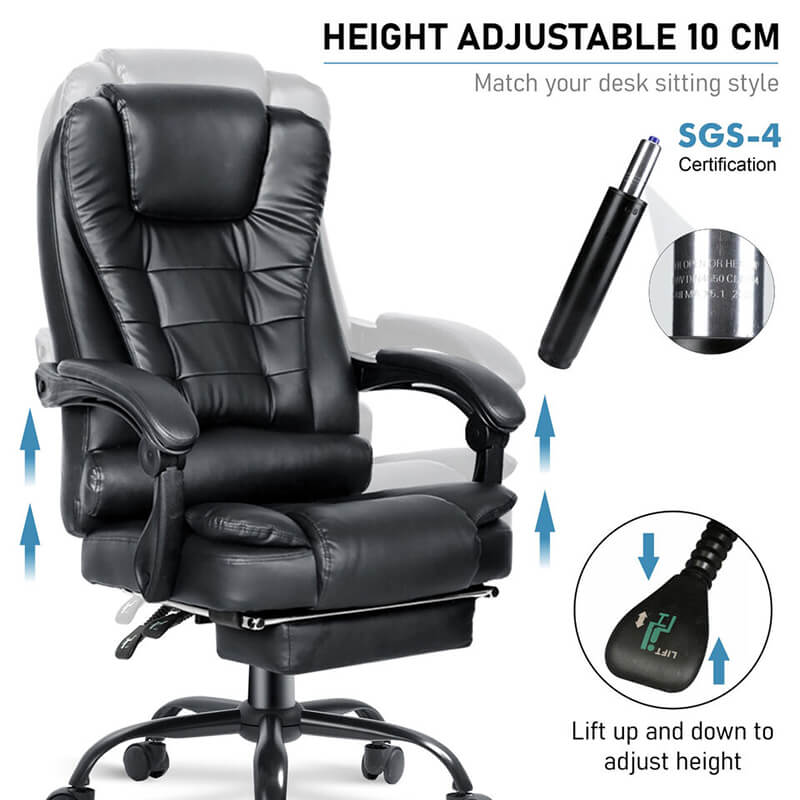 Ergonomic Executive Office Chair Leather Working Chair (6)