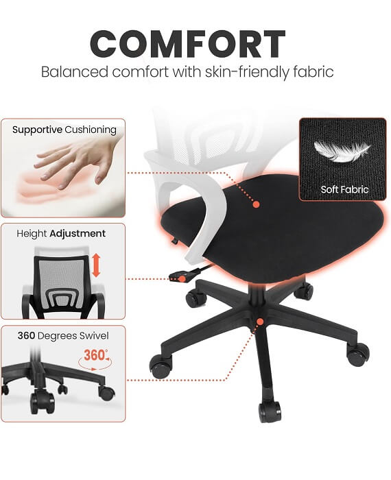 Home Office Chair Ergonomic Computer Swivel Chair (1)