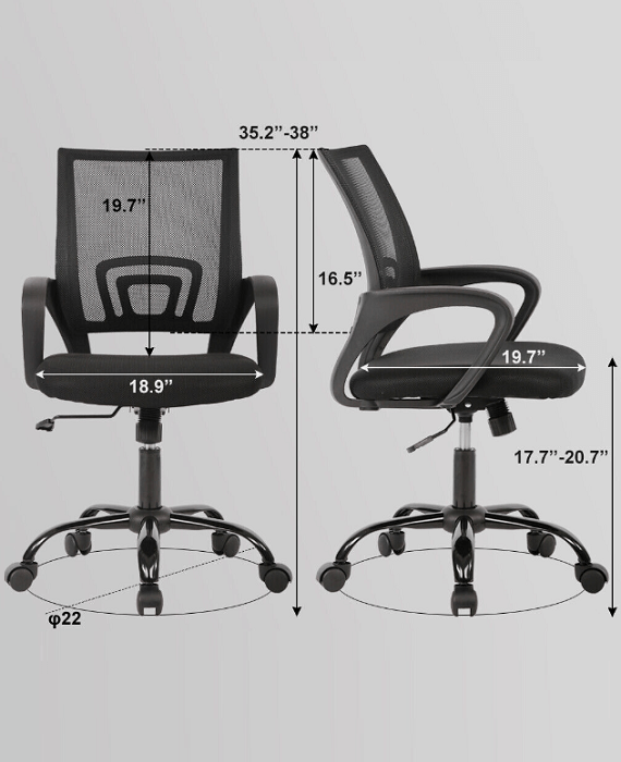 Home Office Chair Ergonomic Computer Swivel Chair (1)