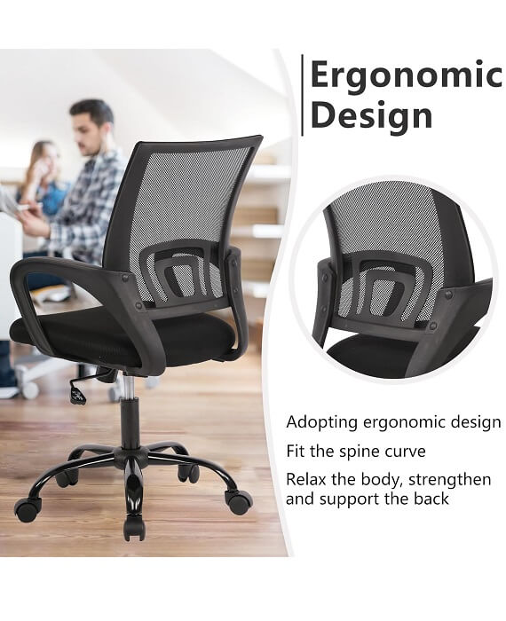 Home Office Chair Ergonomic Computer Swivel Chair (4)