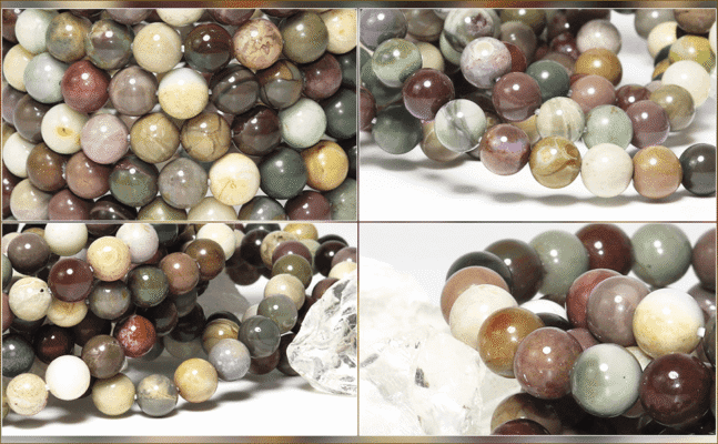 Unisex 8MM Round Beads Indian Agate Crystal Bracelet Wholesale