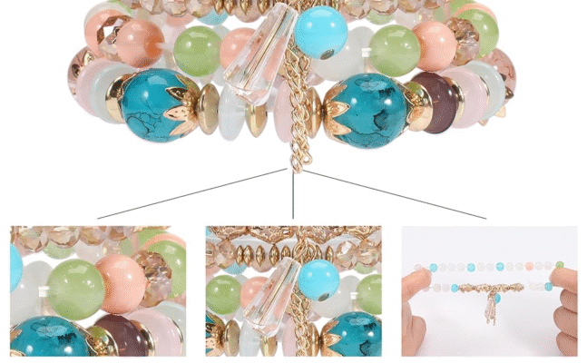 Bohemian-Chip-Stones-and-Crystal-Beaded-Tassel-Bracelet