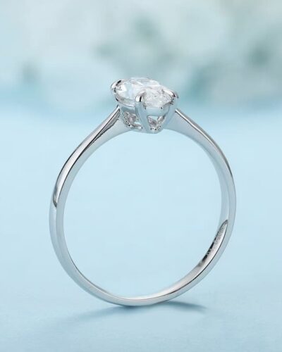 1 Carat Lab Grown Marquise Diamond Ring