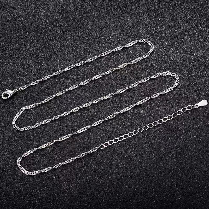 Dainty Stainless Steel Twisted Curb Chain for Women and Men (1)