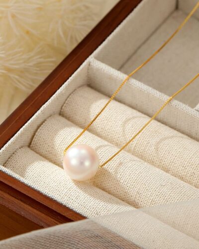 Versatile Single Pink Mother-of-Pearl Necklace Chain
