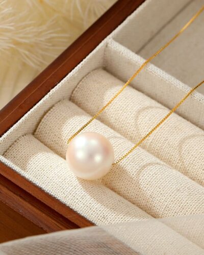 Versatile Single Pink Mother-of-Pearl Necklace Chain
