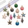 15Pcs Mermaid Seashell Stainless Steel Charms for Bracelets