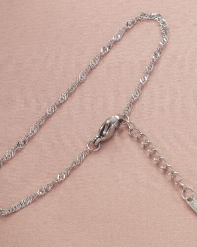 18K Gold Dainty 2MM Singapore Chain Necklace for DIY Jewelry