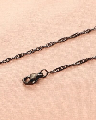 18K Gold Dainty 2MM Singapore Chain Necklace for DIY Jewelry