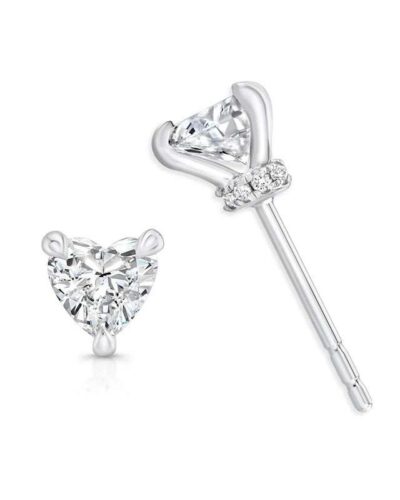 Cultured Diamond Earrings with 18K Gold