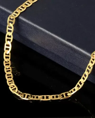 Alternative view of 1Pcs 3-7MM Stainless Steel Golden Mariner Chain