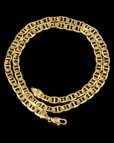 1Pcs 3 7MM Stainless Steel Golden Mariner Chain 3