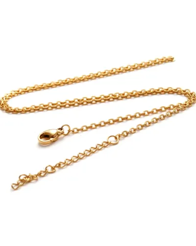 1Pcs Golden Stainless Steel Cable Chain Necklace Bulk 3