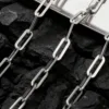 1Pcs Simple Stainless Steel Paperclip Link Chain