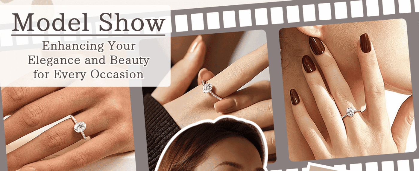 Elegant Sterling Silver 18K Gold Plated 3CT Oval Moissanite Engagement Ring