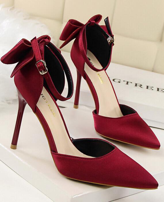 Sweet Butterfly-knot Thin High Heels Shoes