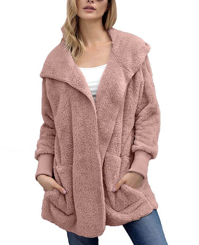 Faux Fur Open Cardigan Mink Coat