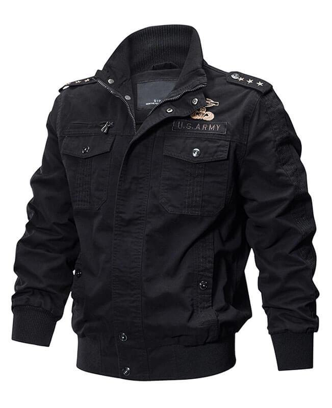 Washed Cotton Military Tactical Jacket