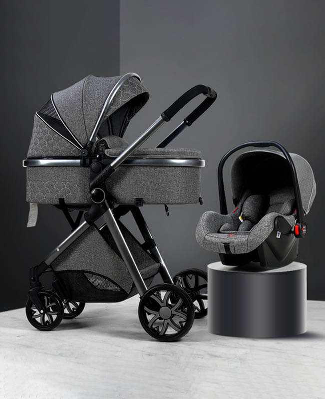 Grey car seat stroller combo clearance
