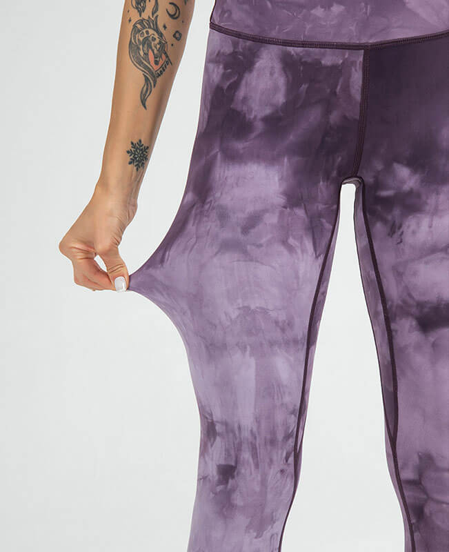 Tie Dye Yoga Pants Women's Straight Leg Yoga Pants