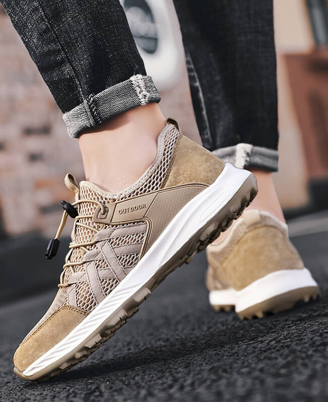 Flat Running Shoes for Men Low Top Casual Shoes