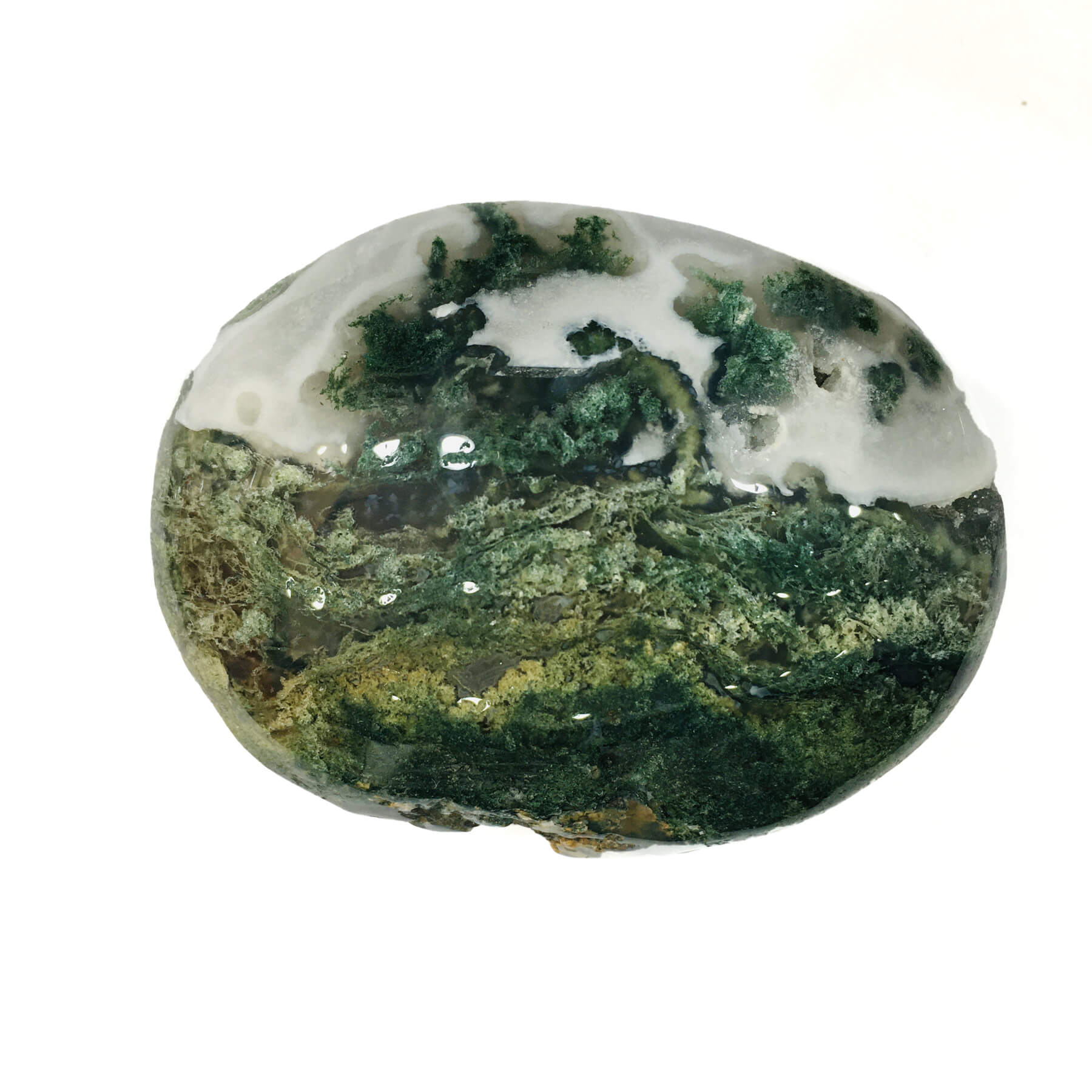 Moss Agate Palm Stone Crystals Wholesale-1