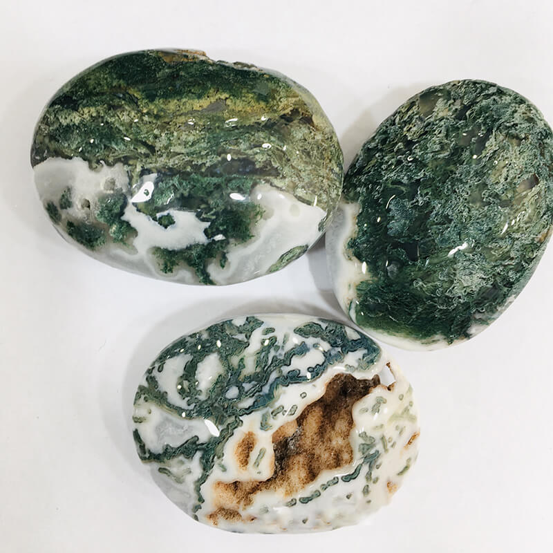 Moss Agate Palm Stone Crystals Wholesale-5